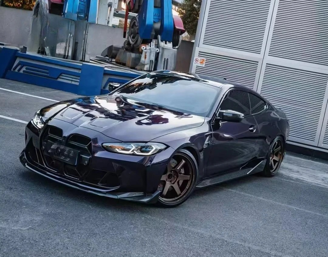 Dry Carbon Fiber Front Grilles Kidney Grill CSL Style Bumper Center Mesh for  M3 M4 G80 G82 G83 Body Kit